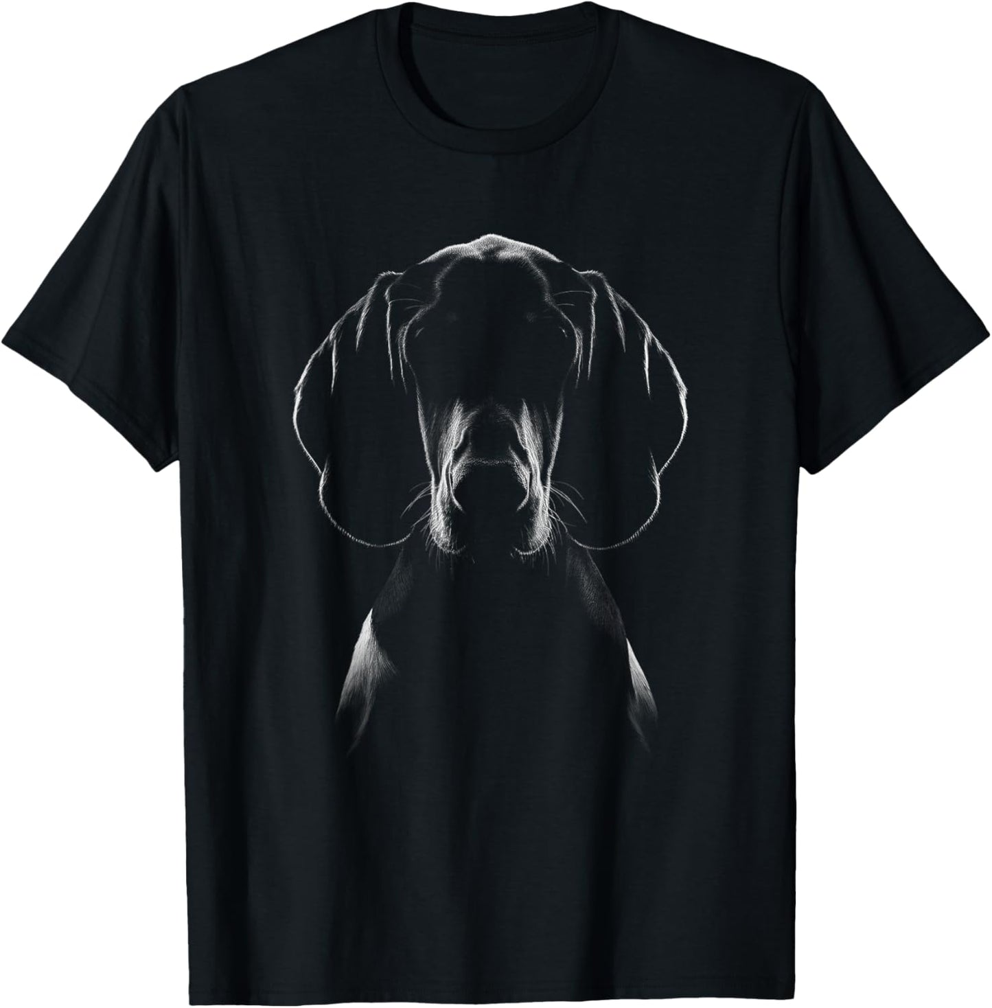 Treeing Walker Coonhound Dog Face Art Design T-Shirt