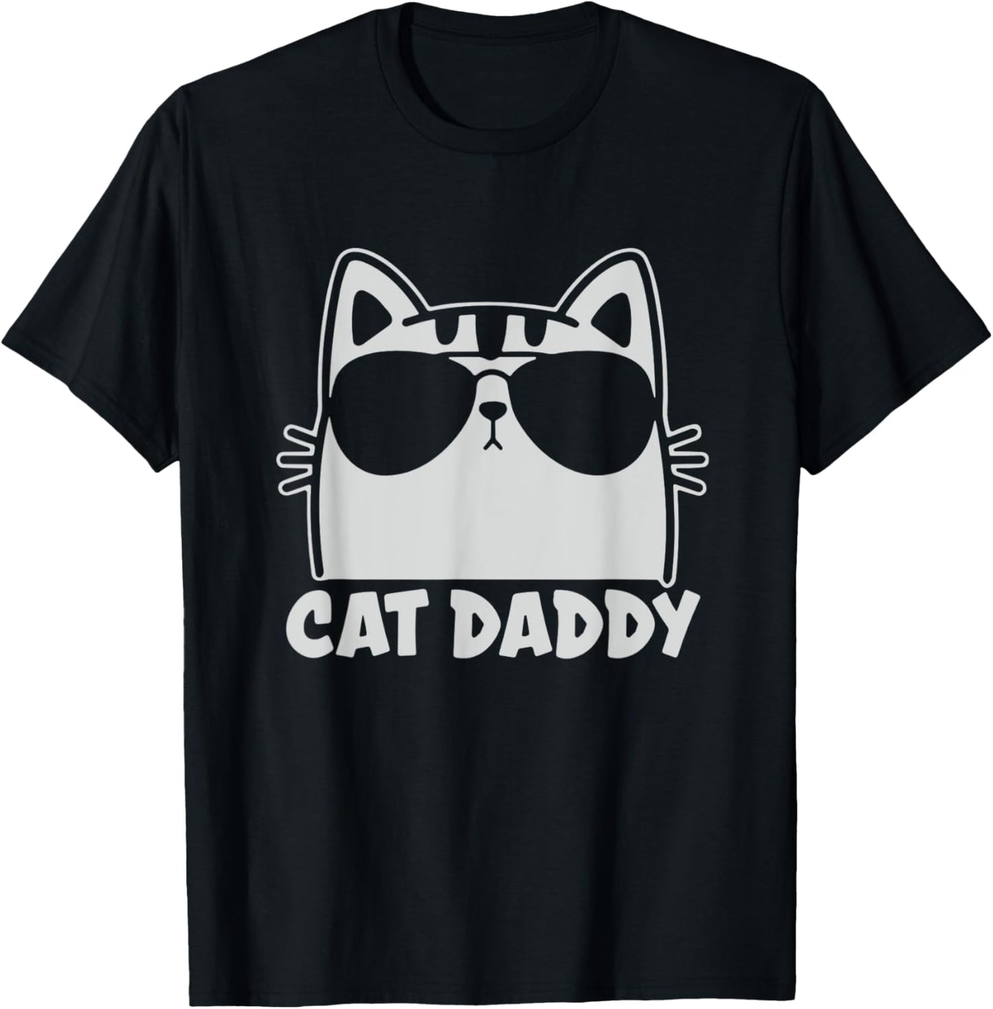 Cool Cat Daddy Sunglasses Funny Cat Lover Gift Father's Day T-Shirt
