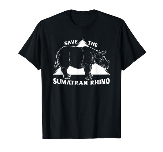 Save The Rhinos - Sumatran Rhino - T-Shirt