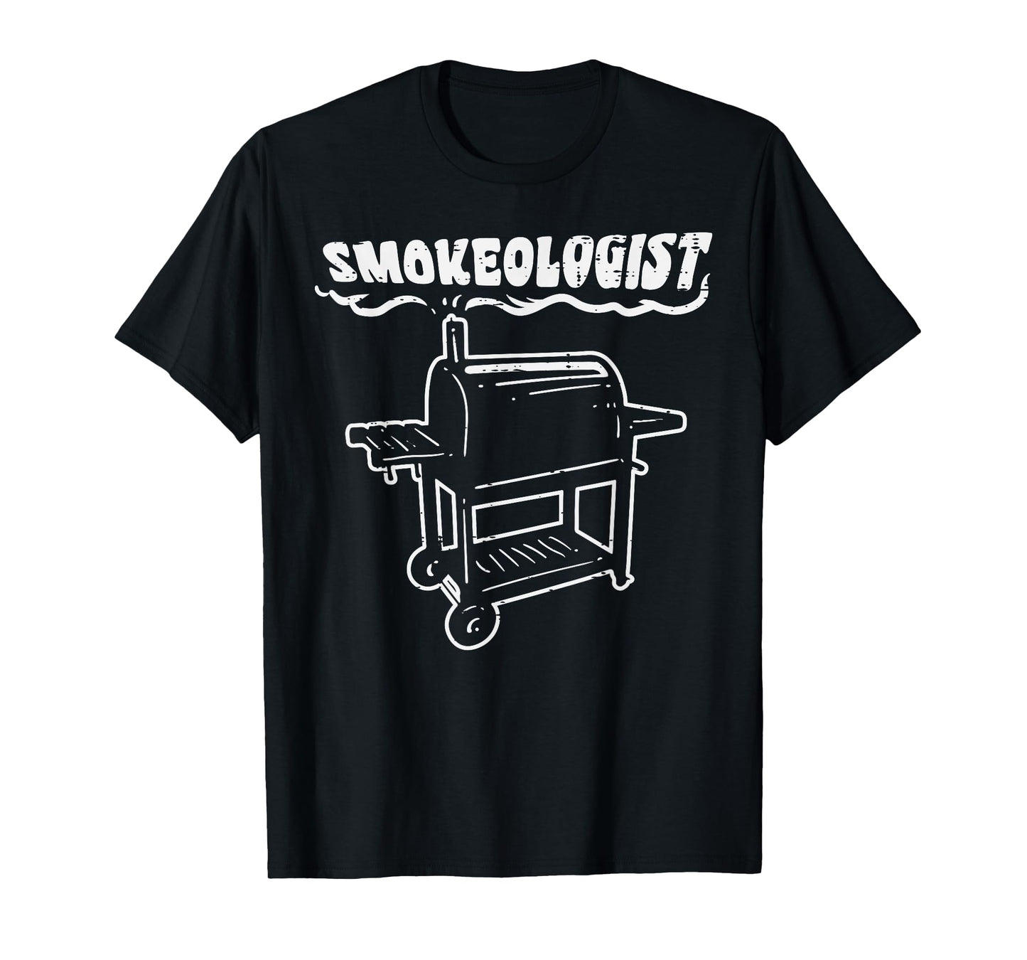 Smokeologist Funny Bbq Barbecue Grill PitDad Men T-Shirt