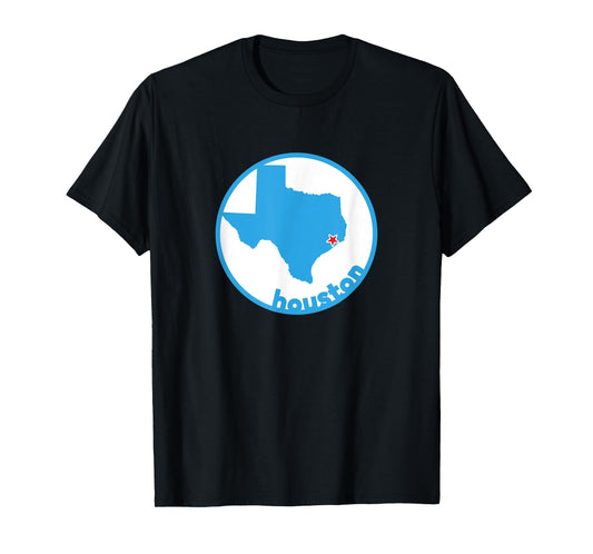 Retro Texas City of Houston H-Town T-Shirt