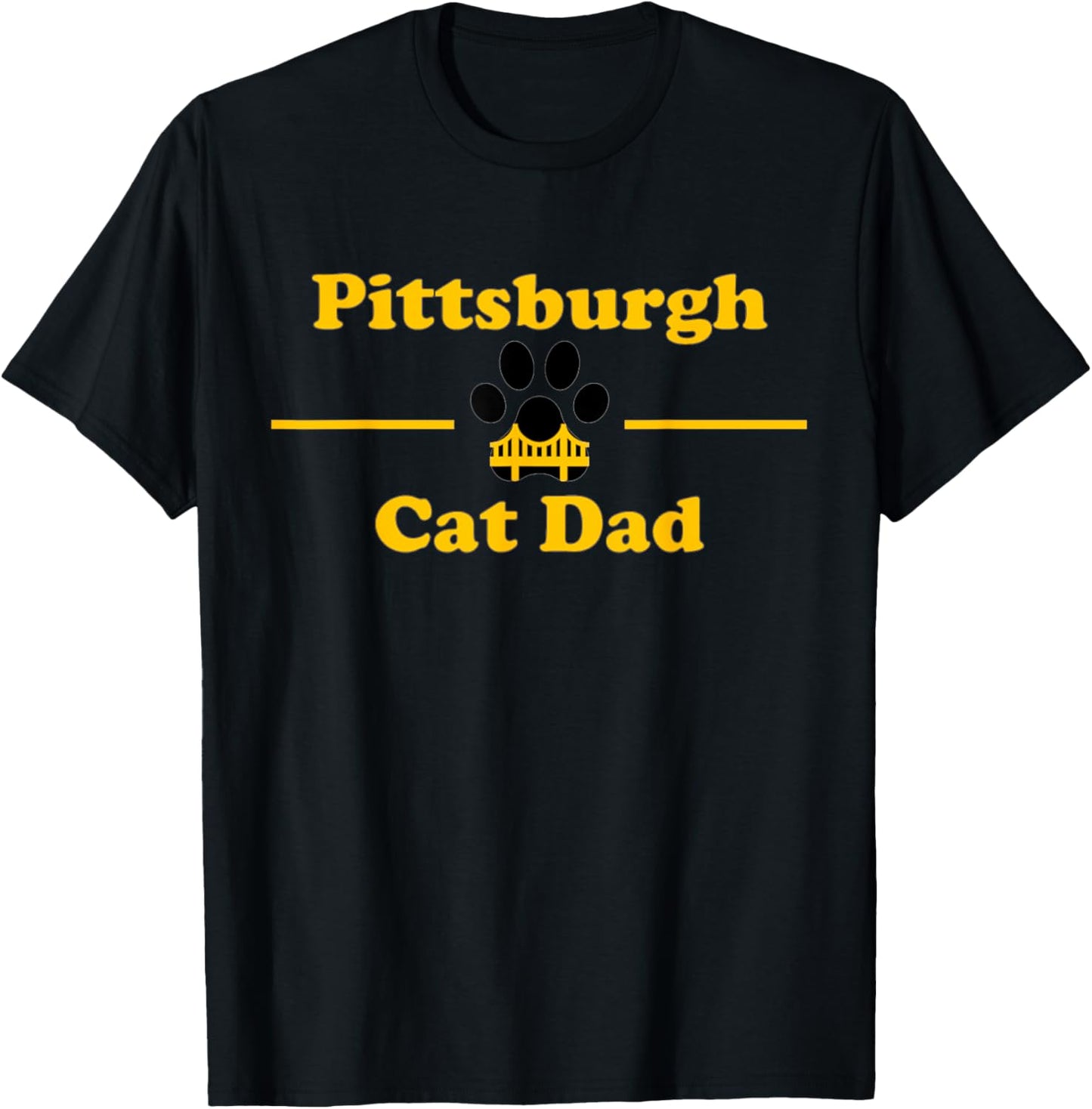 Pittsburgh Cat Dad T-Shirt