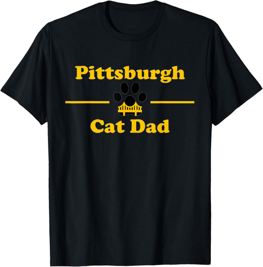 Pittsburgh Cat Dad T-Shirt