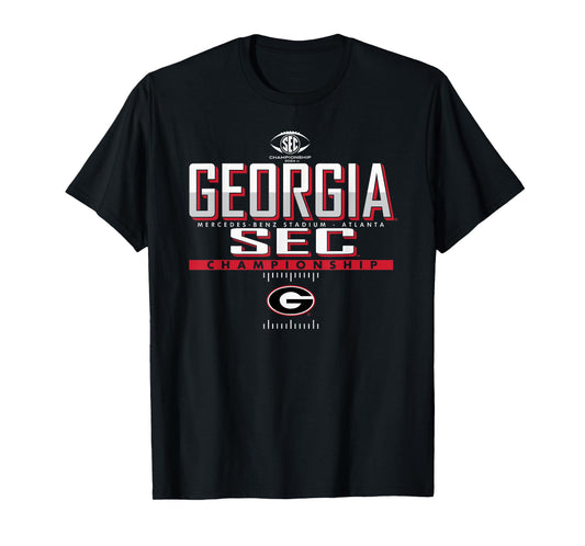 Elite Authentics Georgia Bulldogs SEC Championship 2024 Black T-Shirt