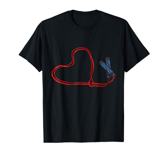 Love Skipping Rope Heart Jump Rope Lover T-Shirt