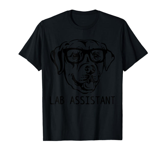 Lab Assistant Funny Labrador Retriever Mom Dad Dog T-Shirt