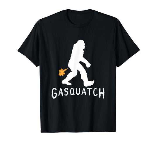 Gasquatch Funny Bigfoot Farting Gassy Sasquatch Fart T-Shirt