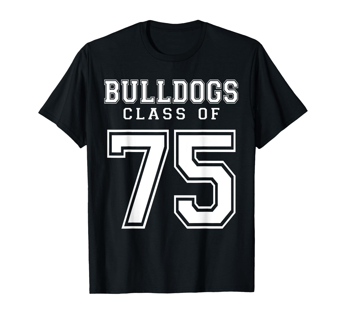 Class Of 1975 Bulldogs Custom Graduation Senior Personalized T-Shirt
