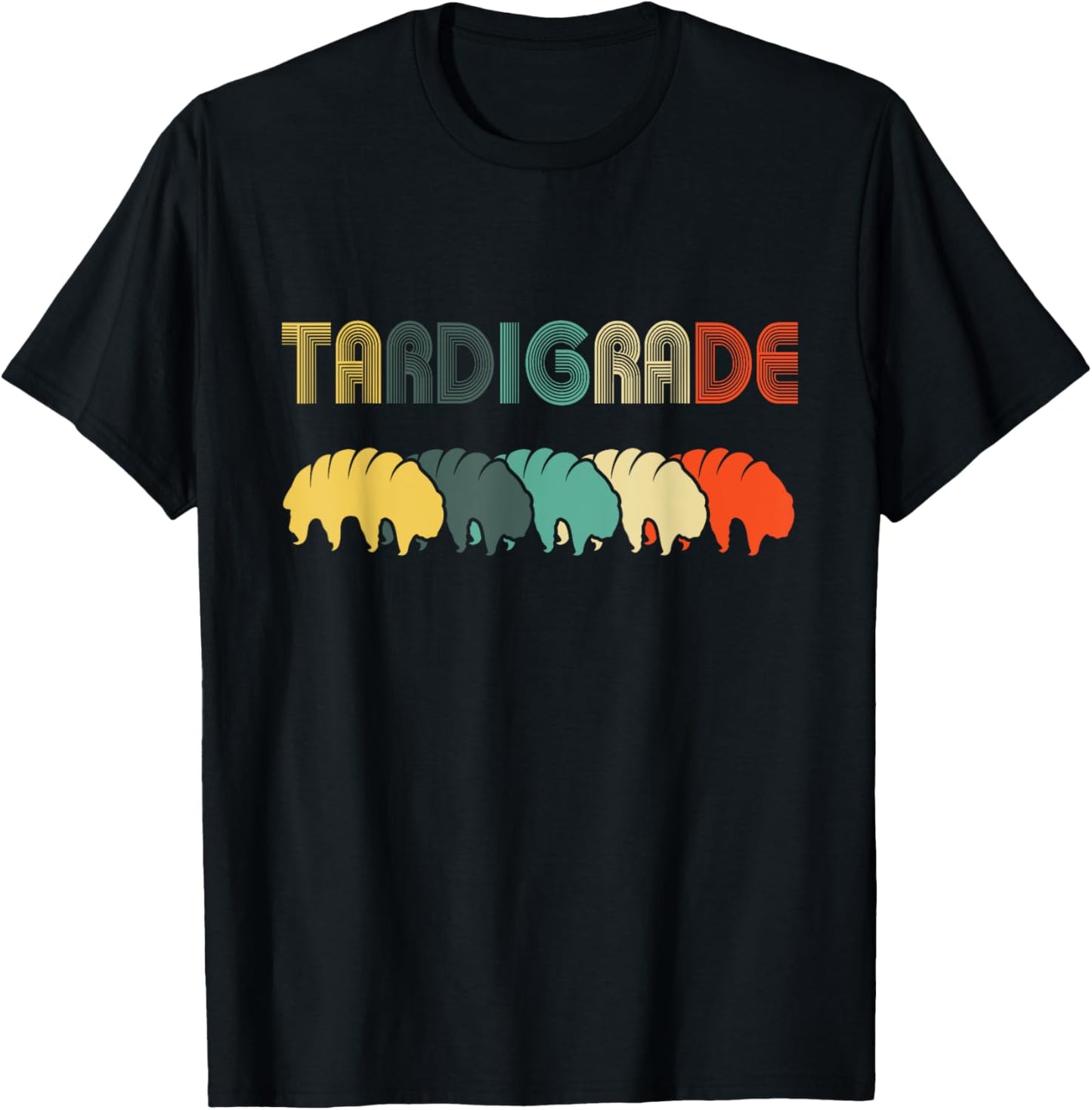 Tardigrade Vintage Retro Style T Shirts Water Bear Science G T-Shirt