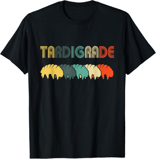 Tardigrade Vintage Retro Style T Shirts Water Bear Science G T-Shirt