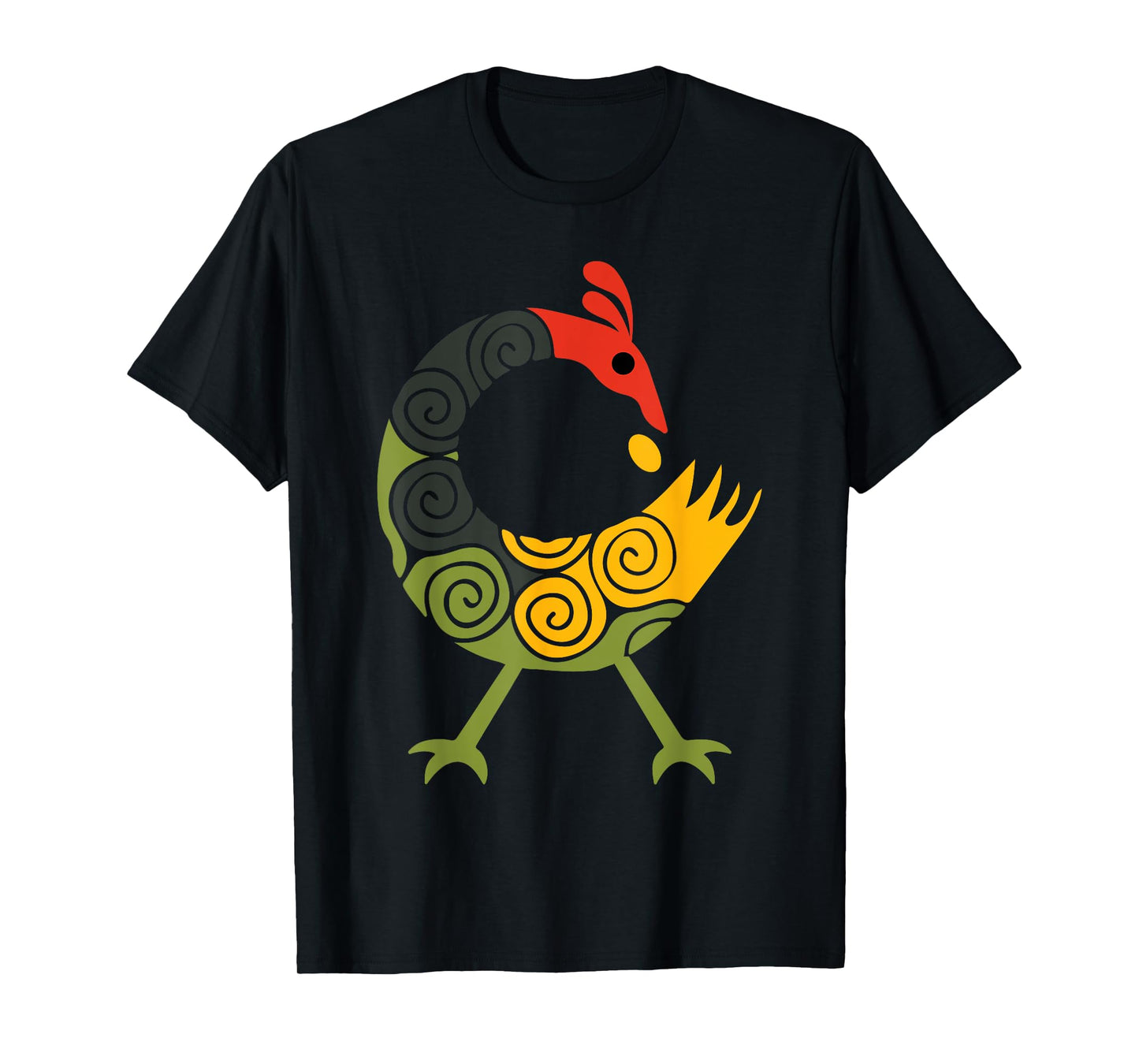 Bird Adinkra Symbol Ghana Sankofa Black History T-Shirt