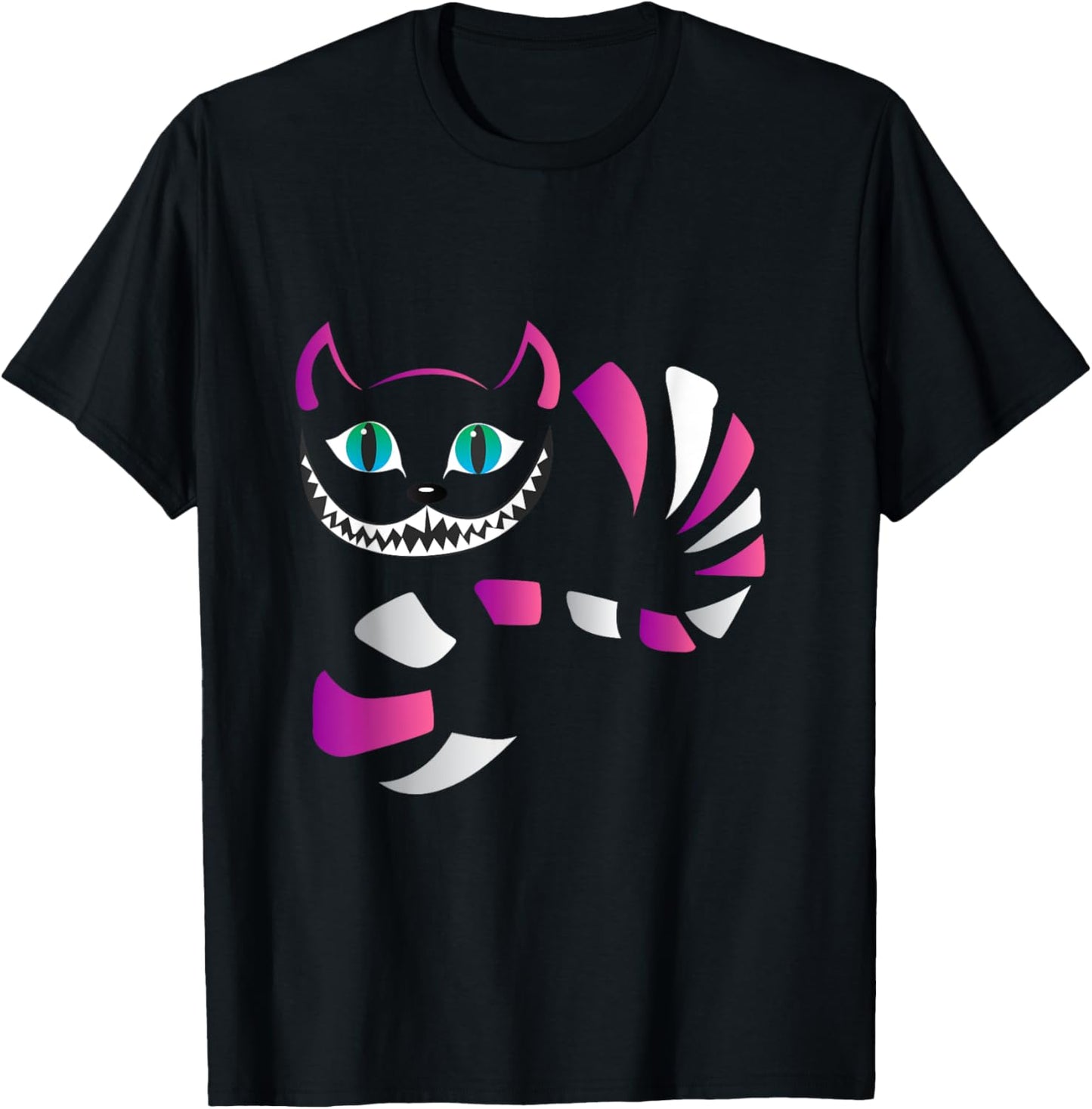 funny cheshire faced cat - funny cats t shirt T-Shirt