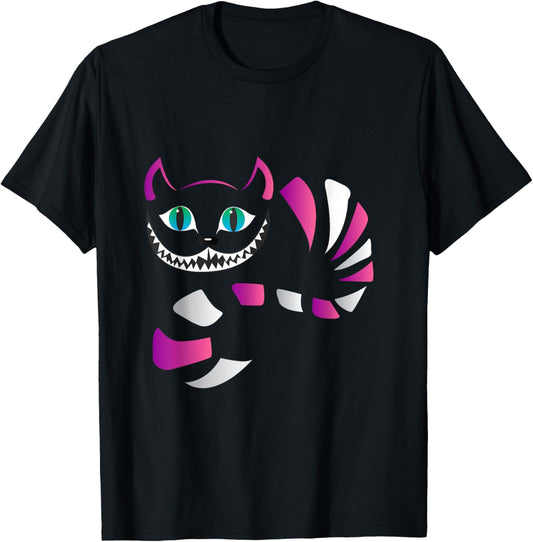 funny cheshire faced cat - funny cats t shirt T-Shirt