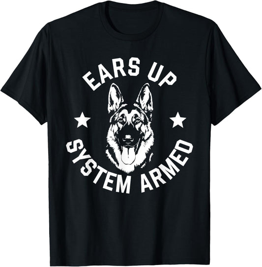 German Shepherd Art For Men Women German Shepherd Dog Lover T-Shirt
