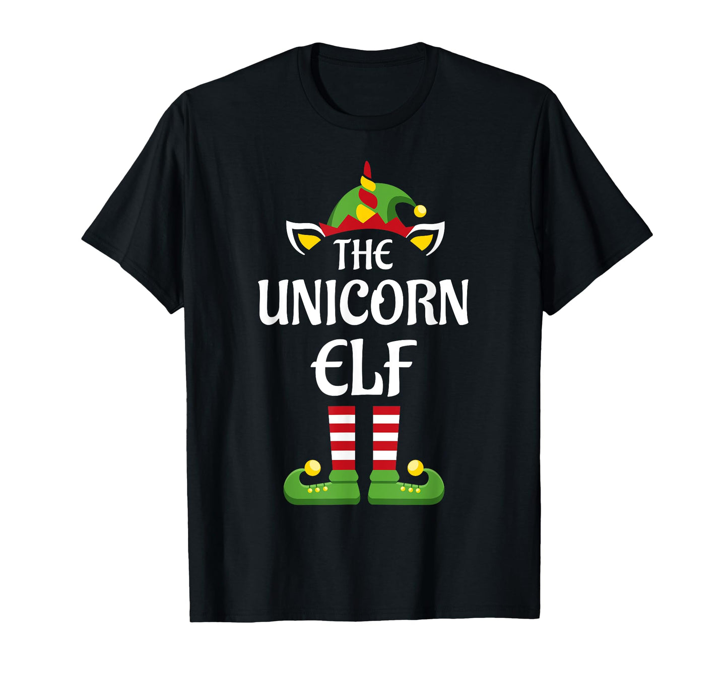 Unicorn Elf Family Matching Group Christmas T-Shirt