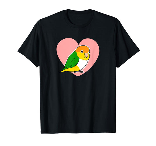 Chubby Rust Cap Parrot Love Heart Parrot Kawaii Birb T-Shirt
