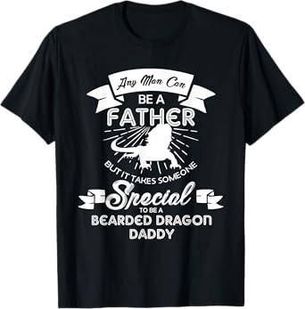 Bearded Dragon Dad Shirt Funny Father's Day Lizards Reptiles
