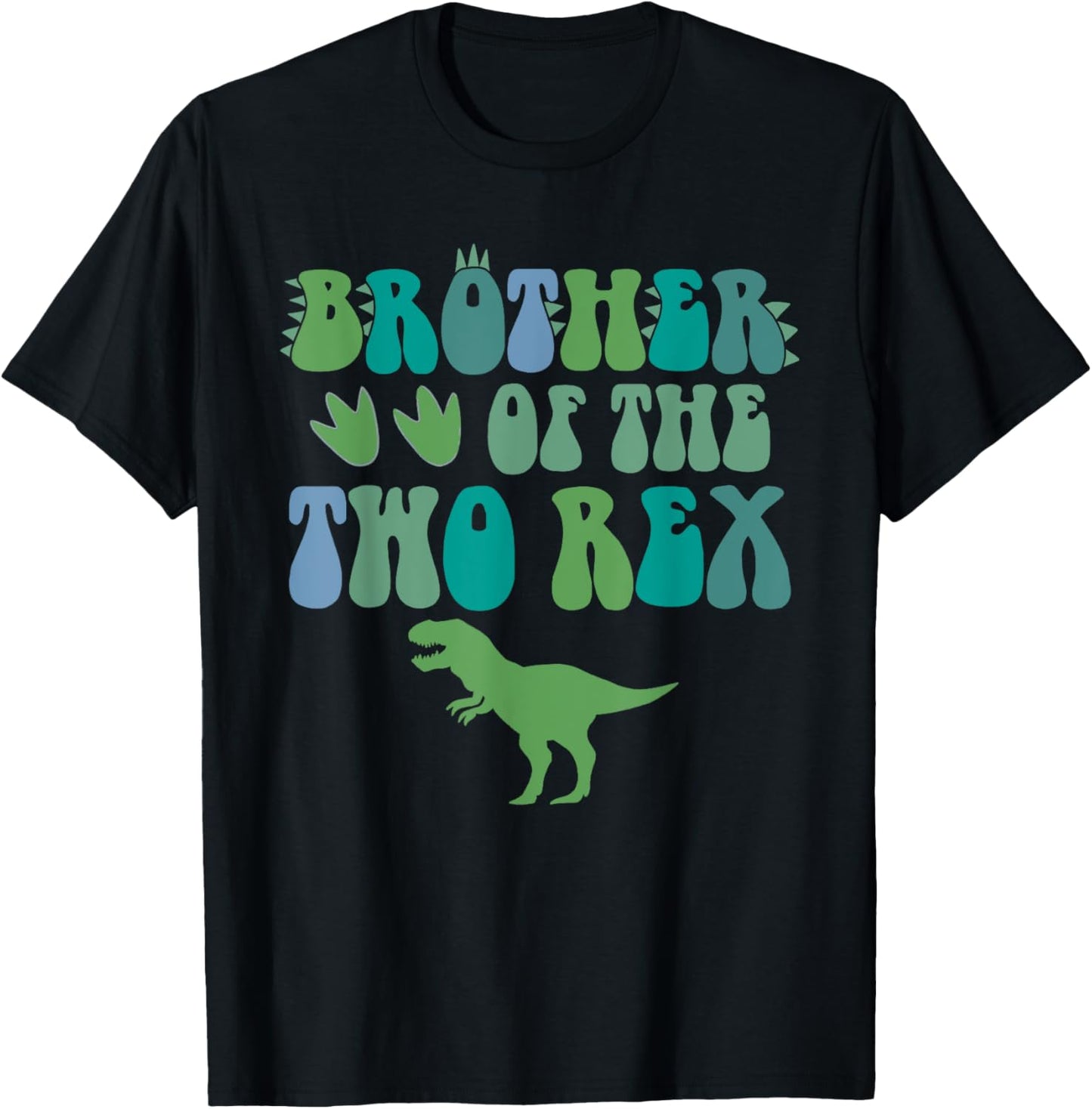 Brother Of The Two Rex Birthday Boy T-Rex Dinosaur Dad Papa T-Shirt