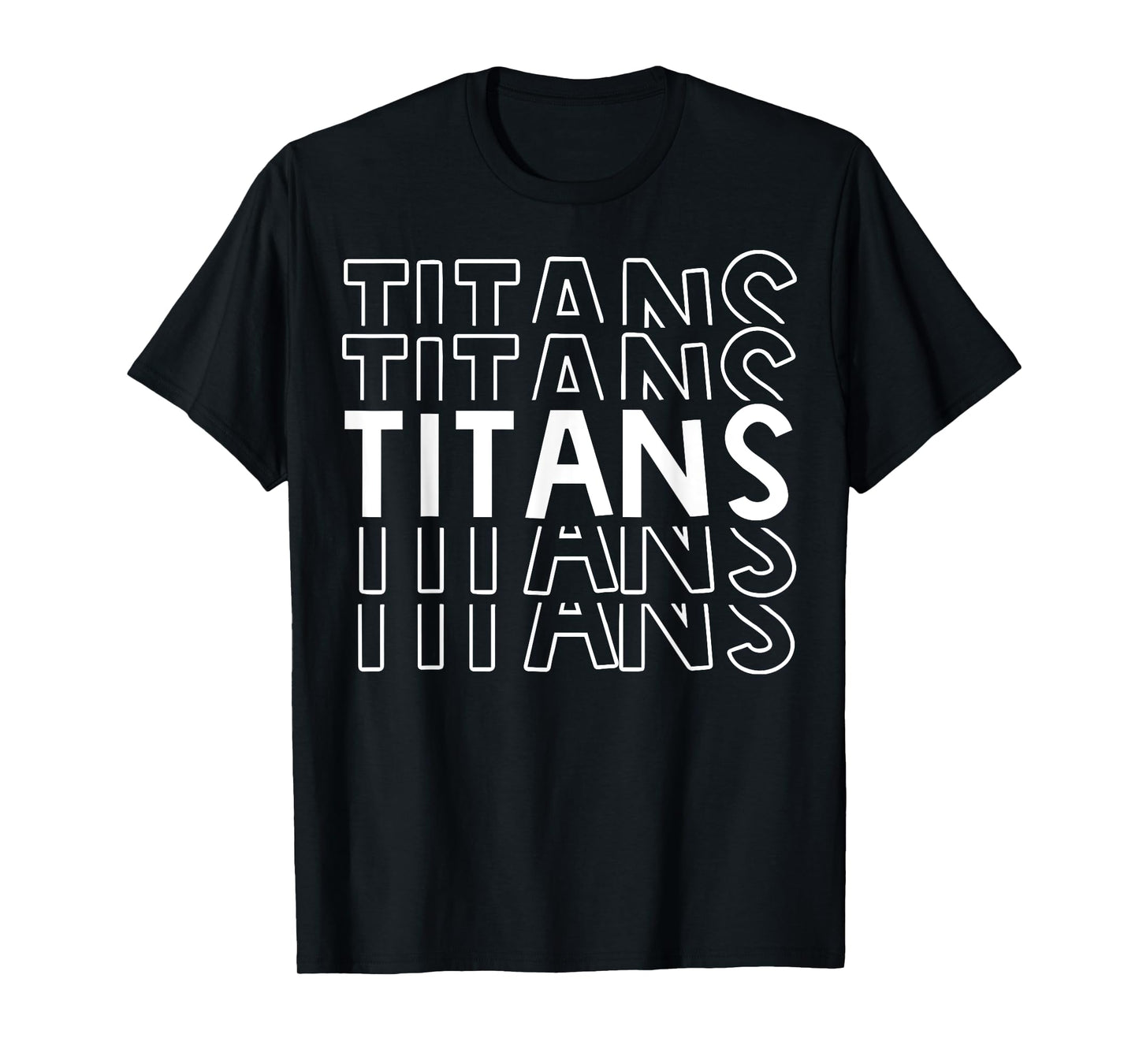 Titans School Sports Team Mascot Apparel Go College Athlete T-Shirt