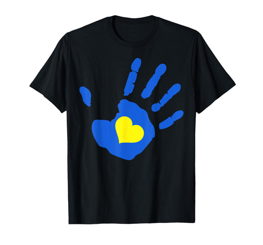 Love Heart Extra Chromosome T21 Down Syndrome Awareness T-Shirt
