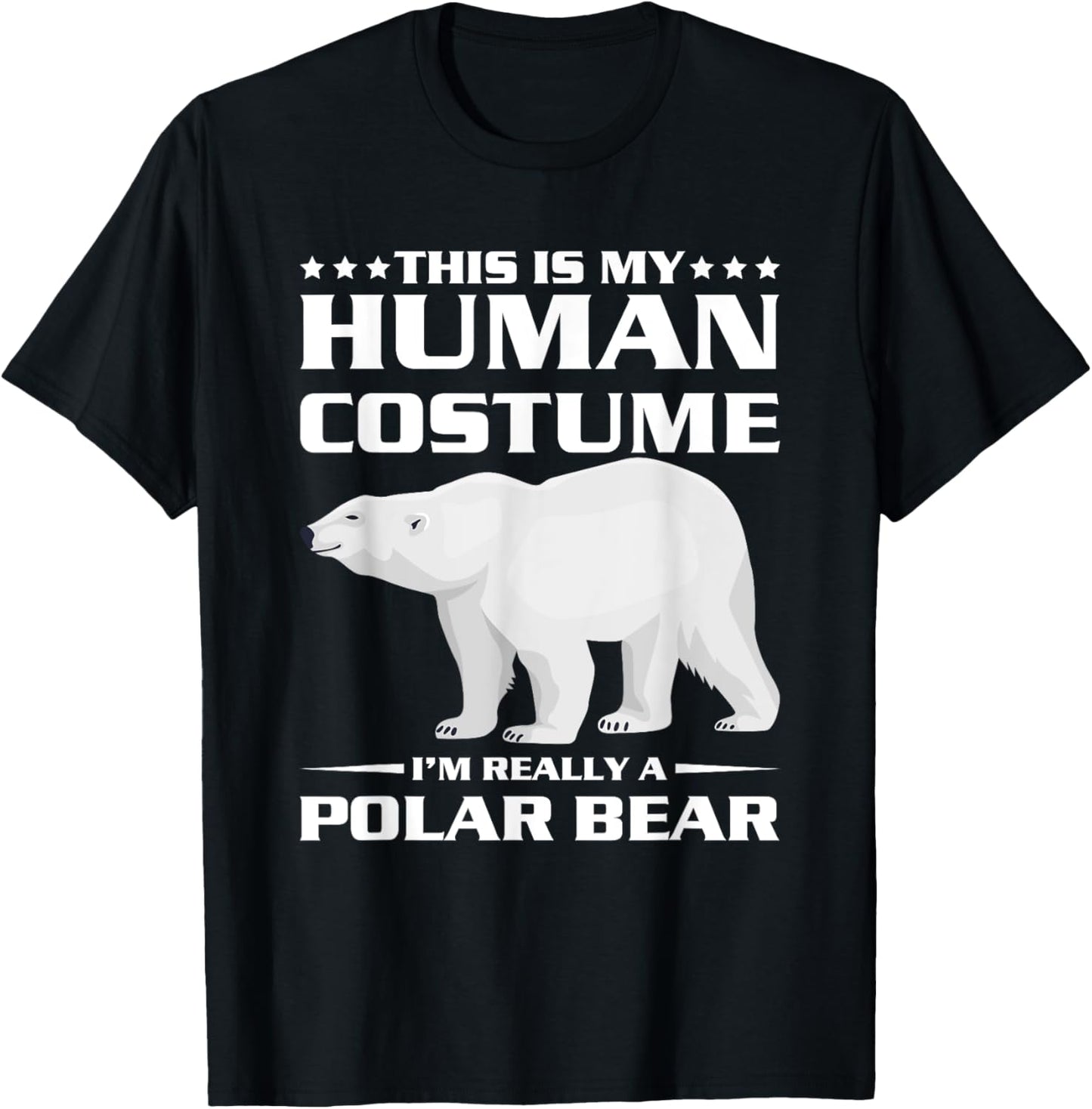 Polar Bear Costume Men Women Kids Halloween Bears T-Shirt