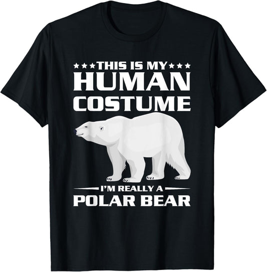 Polar Bear Costume Men Women Kids Halloween Bears T-Shirt