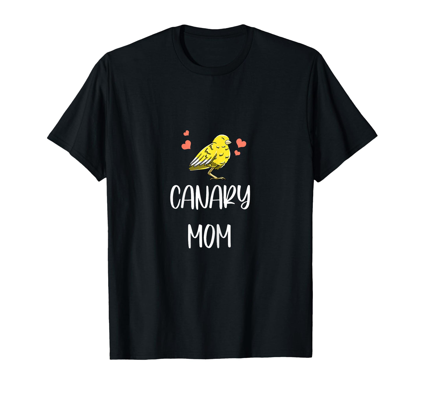 Canary Mom Leaf Pattern Cool Fowl Finch Pet Bird Lover Gift T-Shirt