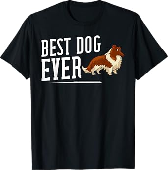 Rough Collie Dog Puppies Owner Lover Men Women Kids T-Shirt