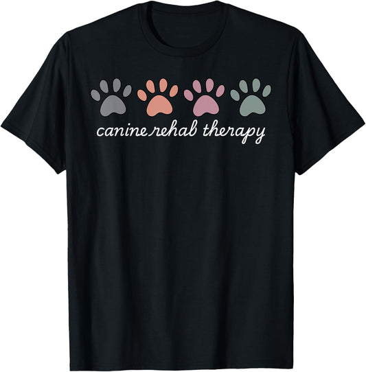 Retro Canine Rehab Therapist Vet Med Animal Lover T-Shirt
