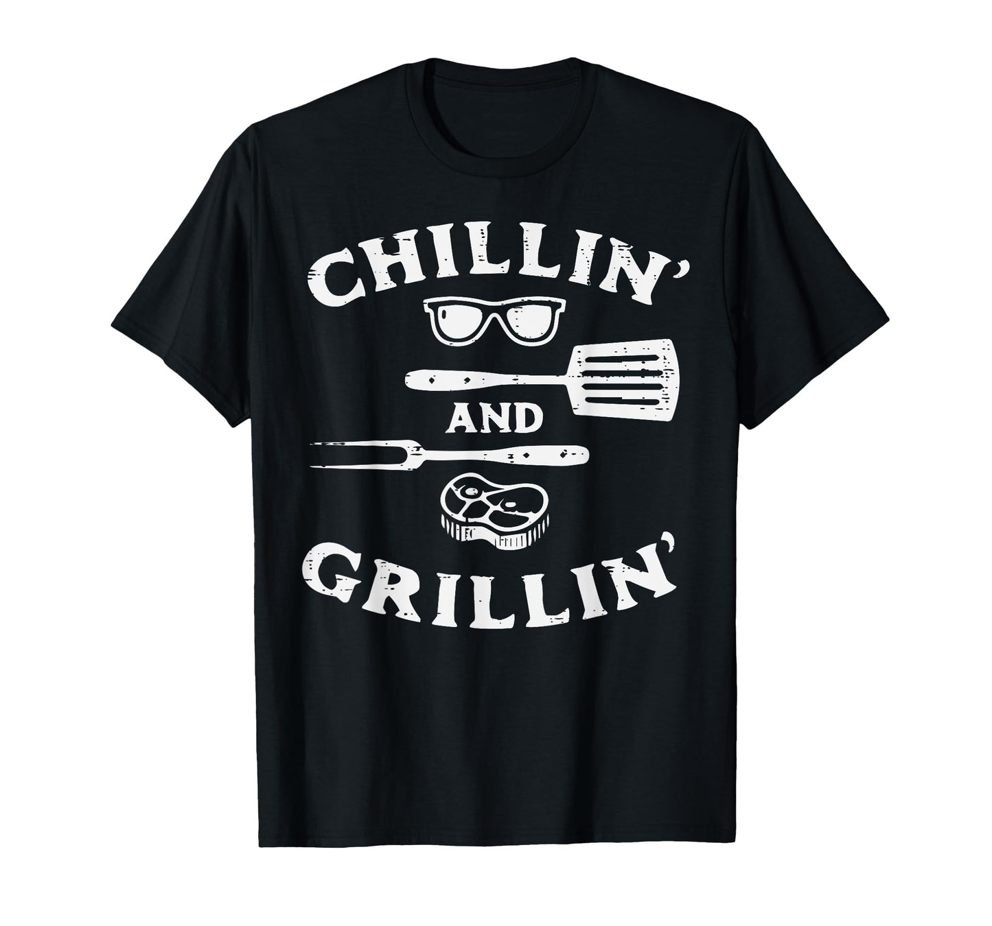 Bbq Grillin Chillin Barbecue Grill Master Dad Men Women Kids T-Shirt