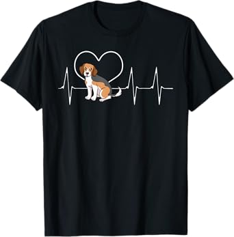 Beagle Heartbeat Breeder Small Scent Dog Hunting Hare T-Shirt