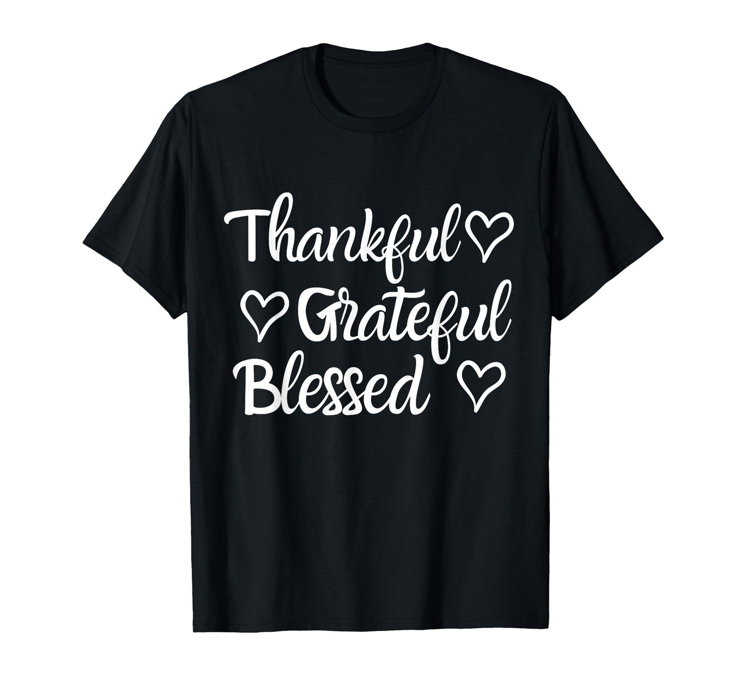 Thankful Grateful Blessed Shirt Thanksgiving Family T-Shirt