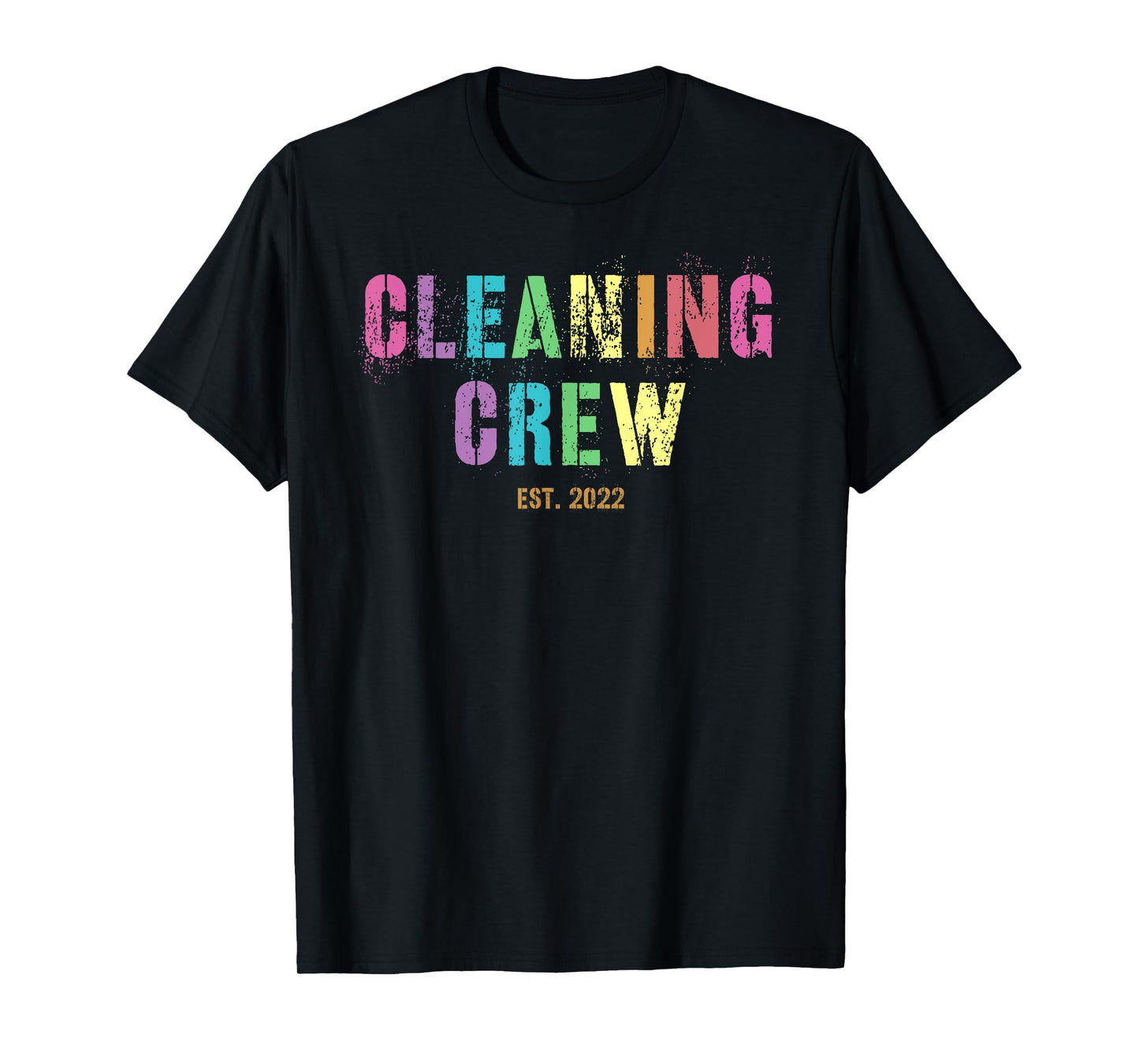 CLEANING CREW Custodian Team Housekeeping Cleaner Squad T-Shirt