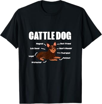 Cattle Dog Heeler Mom Heeler Dad Dog Lover Men Women Kids T-Shirt