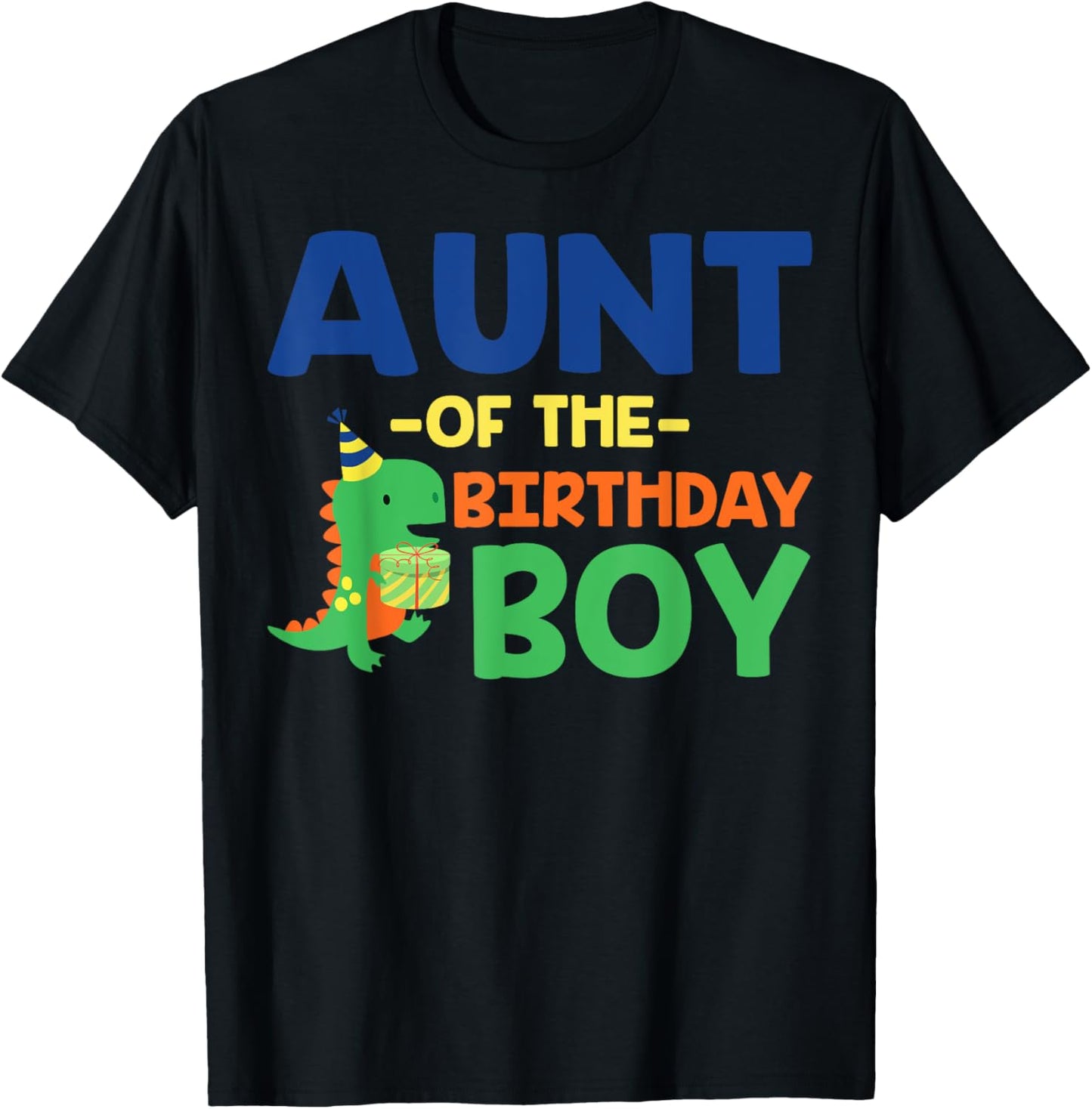 Aunt of The Birthday For Boy Saurus Rex Dinosaur Party T-Shirt