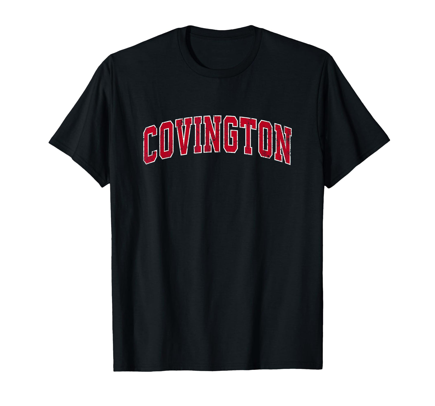 Covington Georgia GA Vintage Sports Design Red Design T-Shirt