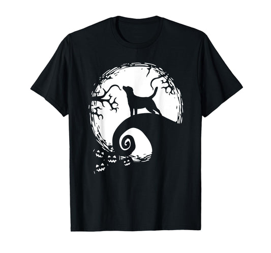 Labrador Retriever And Moon Halloween T-Shirt