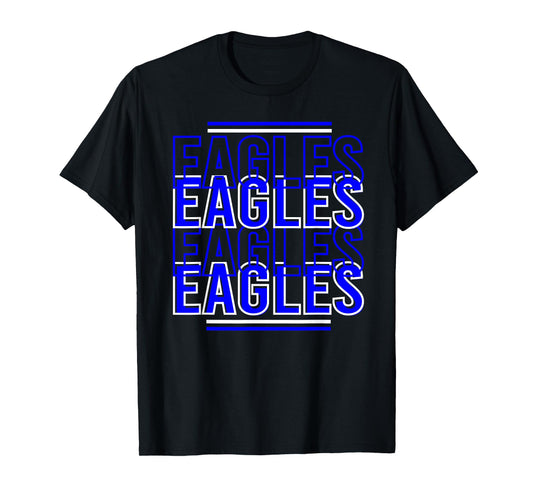 Red Black Eagles School Spirit Eagle Mascot Teacher T-Shirt for Men Women Kids
