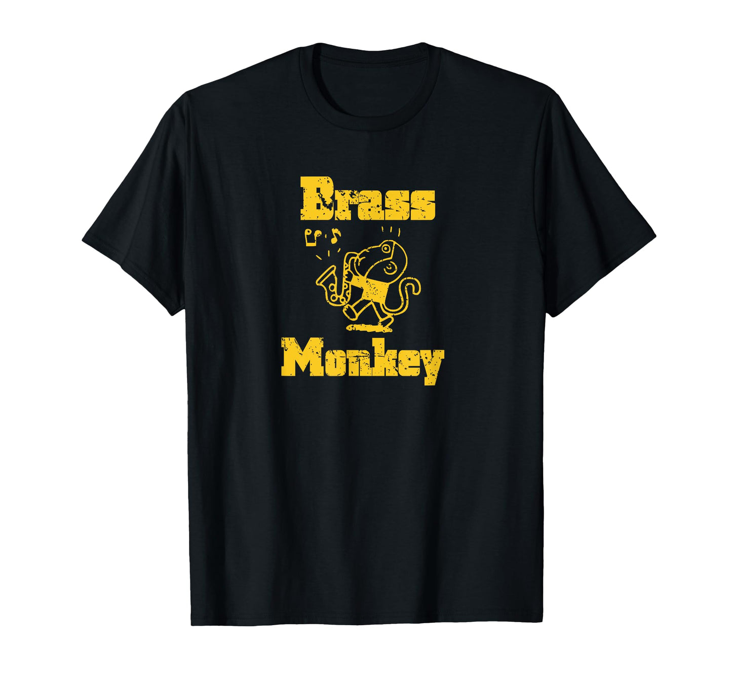 Monkey Playing Musical Instrument Brass Monkey Hip Hop Tops T-Shirt