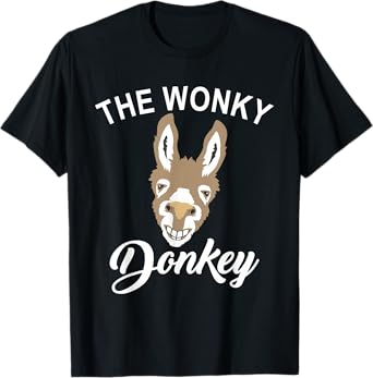 The Wonky Donkey Funny Donkey Lover Farm Animal T-Shirt