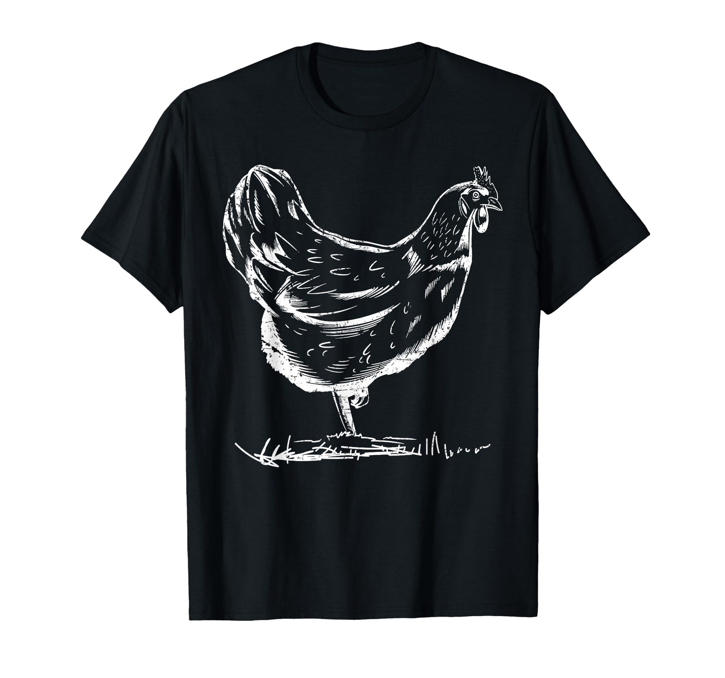 Chicken Drawn Chickens Farmer Chicken Farmer T-Shirt