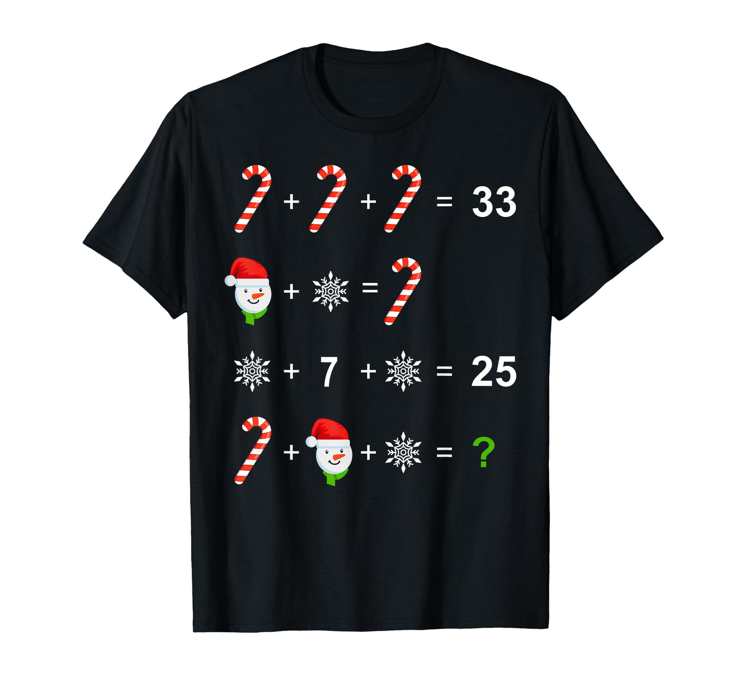 Funny Christmas Math Teacher Order of Operations Quiz Xmas T-Shirt