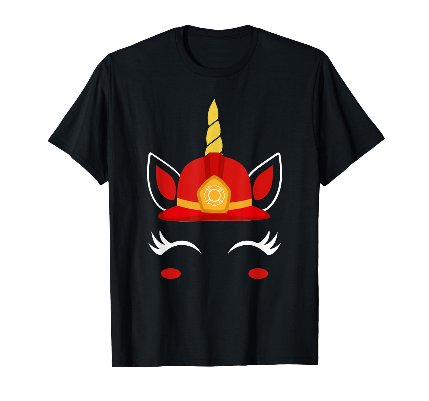 Unicorn Firefighter-Funny Fireman Birthday Party T-Shirt