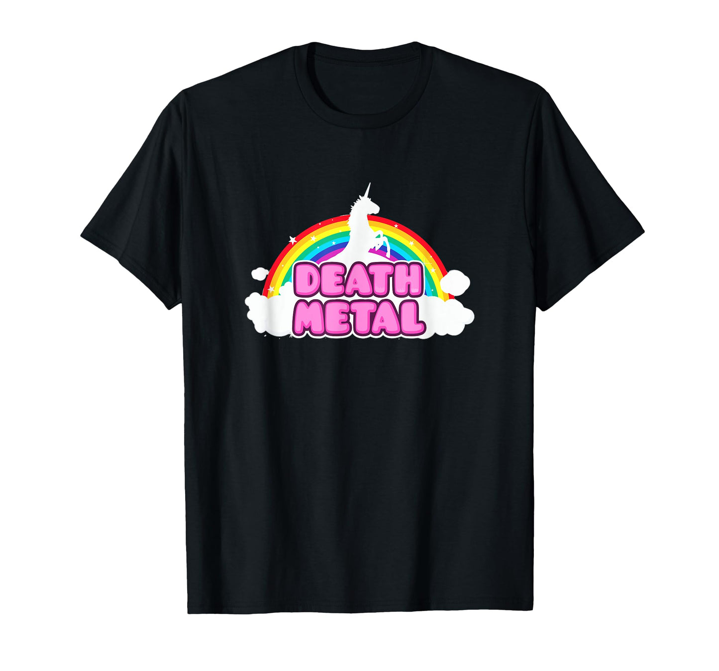 Death Metal Rainbow Unicorn T Shirt T-Shirt