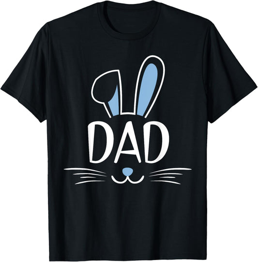 Dad Bunny Rabbit Face Family Group Easter Father's Day T-Shirt