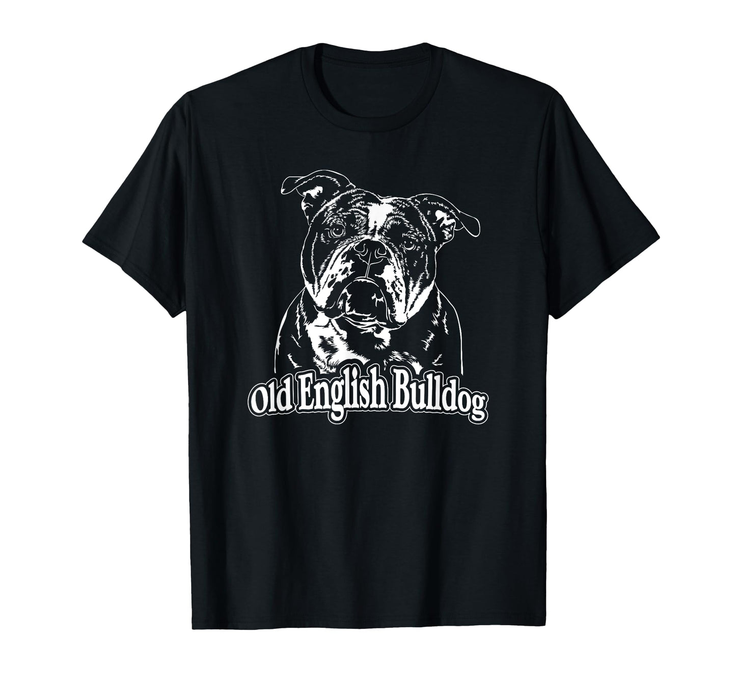 Funny Proud Old English Bulldog dog portrait gift present T-Shirt for Men Women Kids