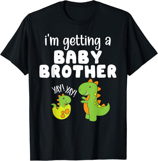 Dinosaur Baby Brother reveal I'm getting a Baby Brother T-Shirt