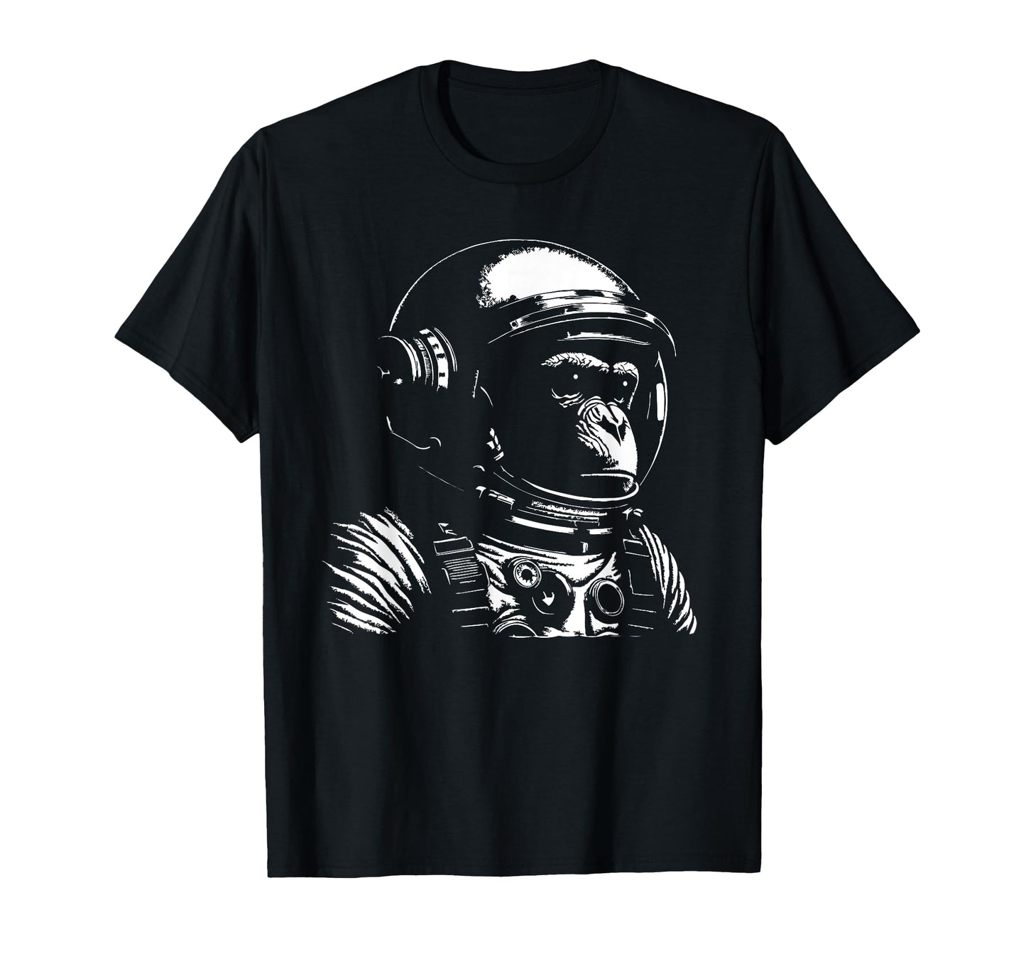 Vintage Space Travel Astronaut Monkey T-Shirt