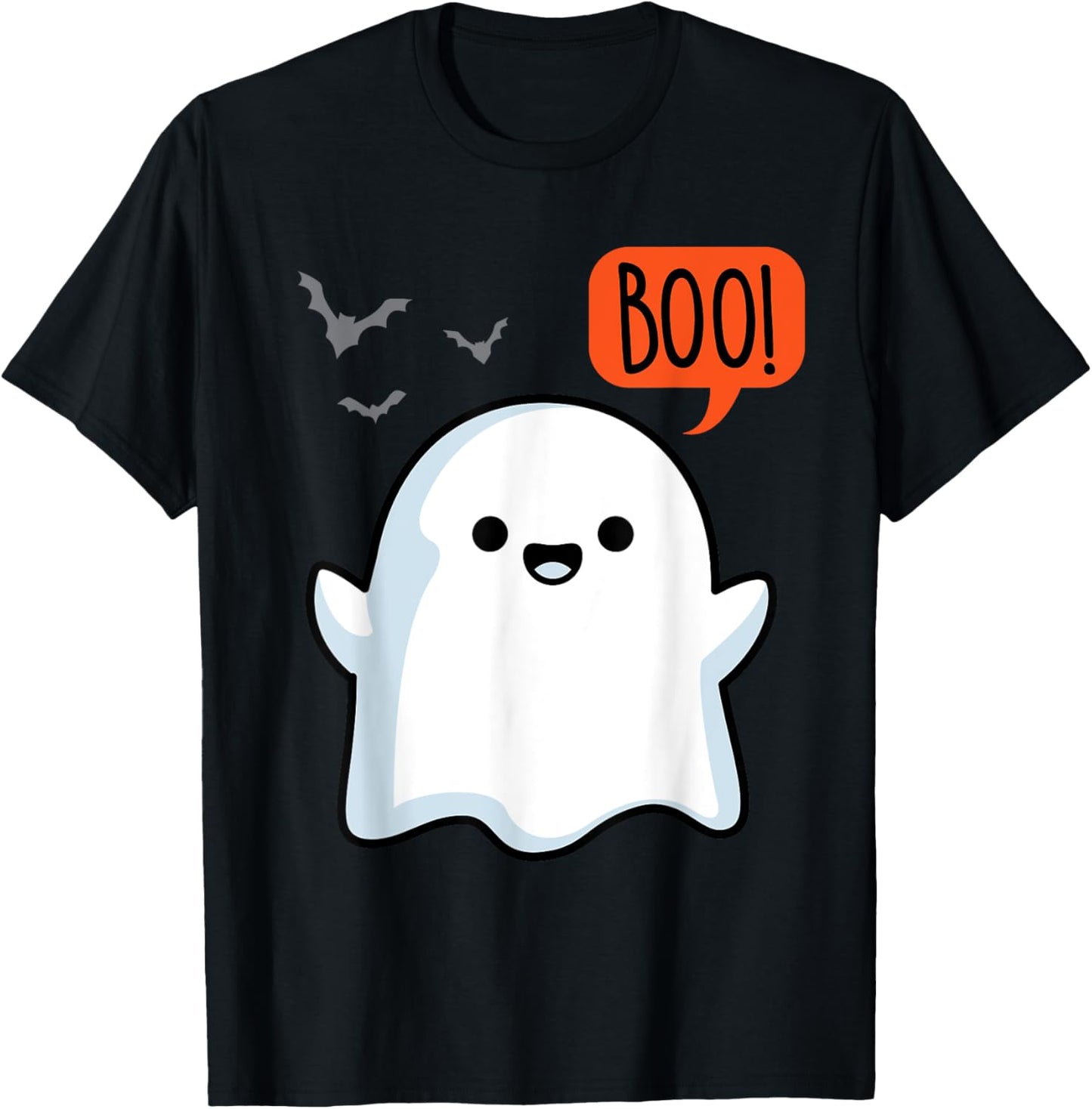 Ghost Saying Boo Spooky Halloween Cute toddler boys girls T-Shirt