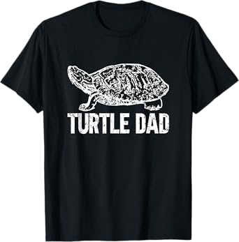 Retro Turtle Dad Turtle Daddy Tortoise Lover Father's Day T-Shirt
